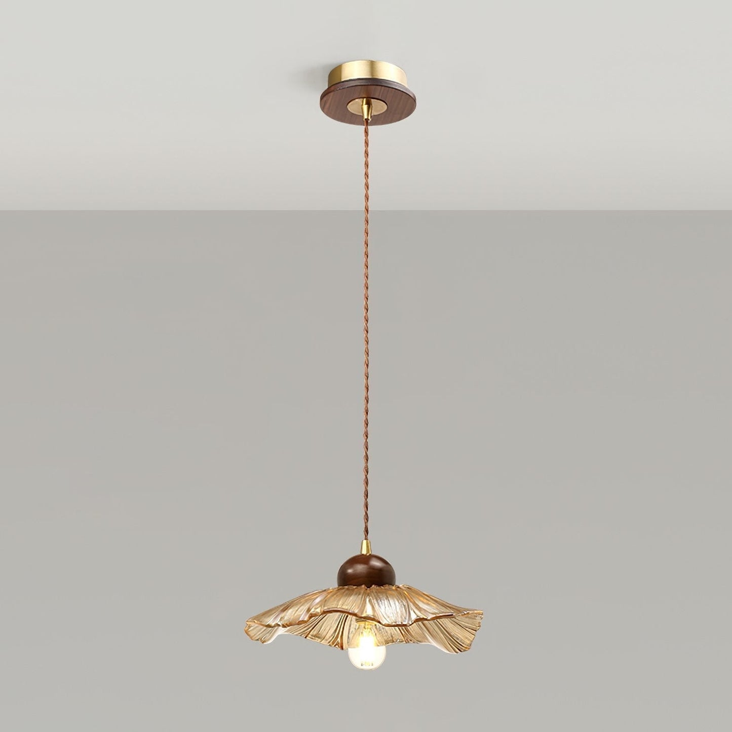 Textured Flower Drop Ceiling Lamp