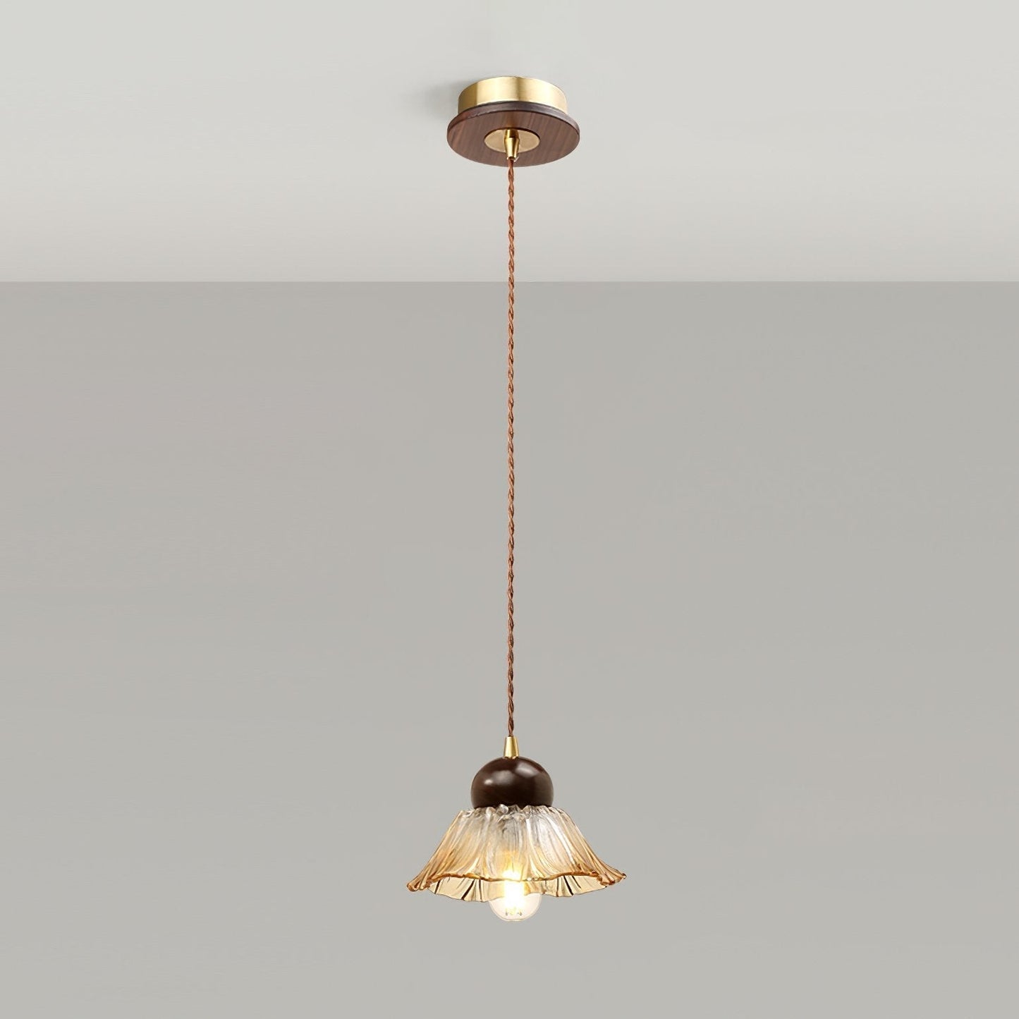 Textured Flower Drop Ceiling Lamp