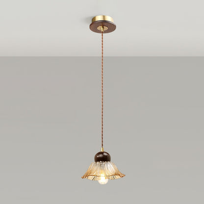 Textured Flower Drop Ceiling Lamp