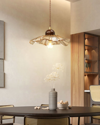 Textured Flower Drop Ceiling Lamp