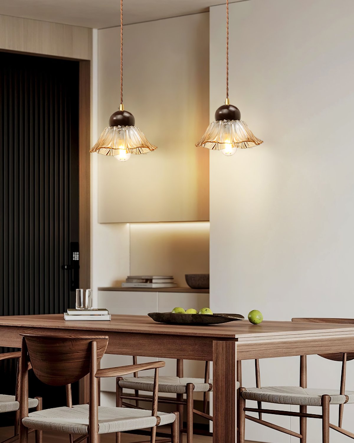 Textured Flower Drop Ceiling Lamp