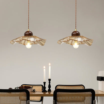 Textured Flower Drop Ceiling Lamp