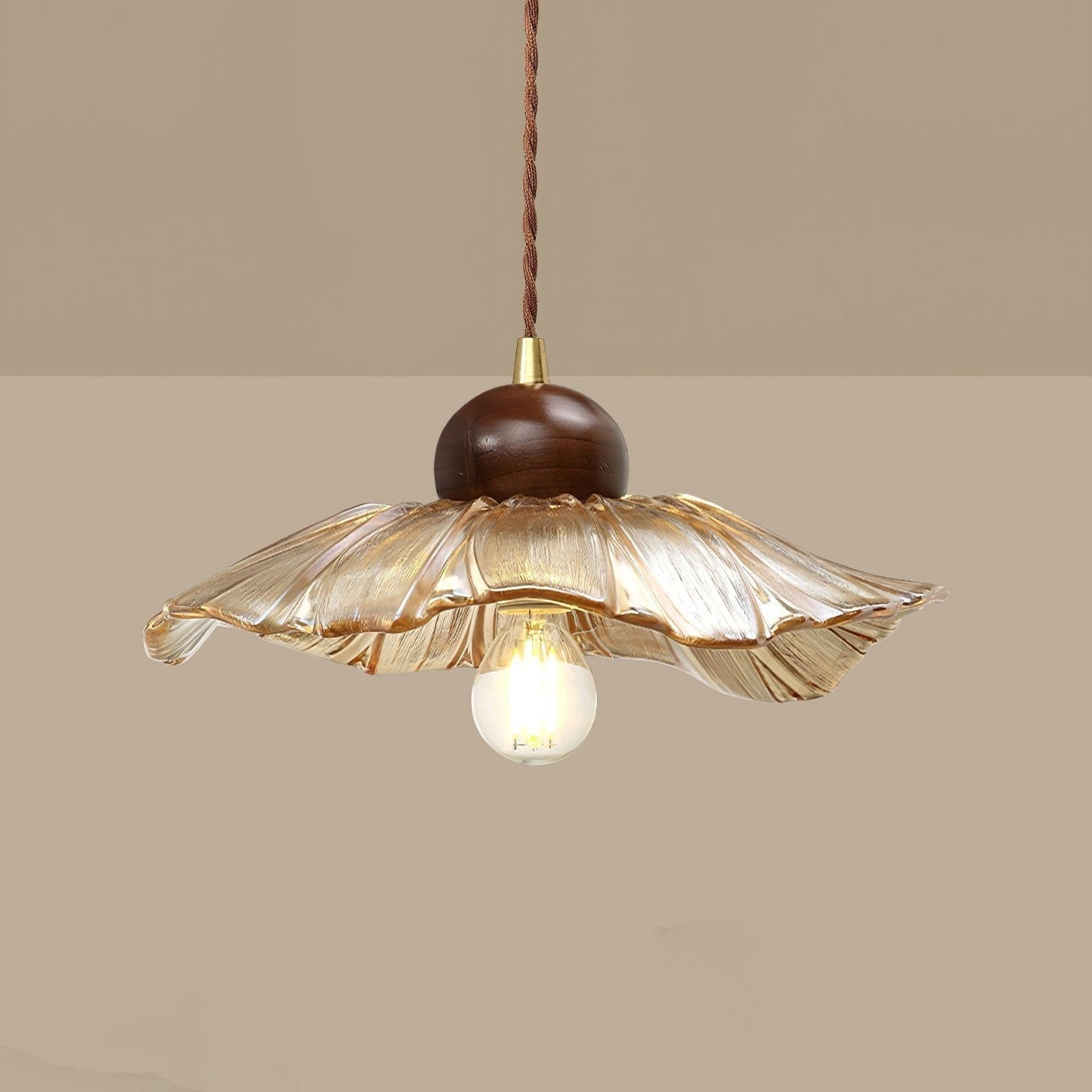 Textured Flower Drop Ceiling Lamp
