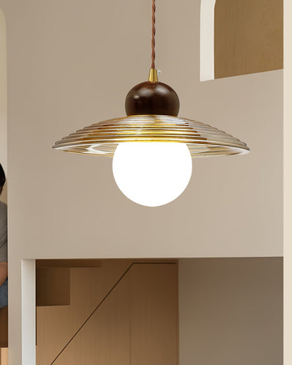 Textured Flower Drop Ceiling Lamp