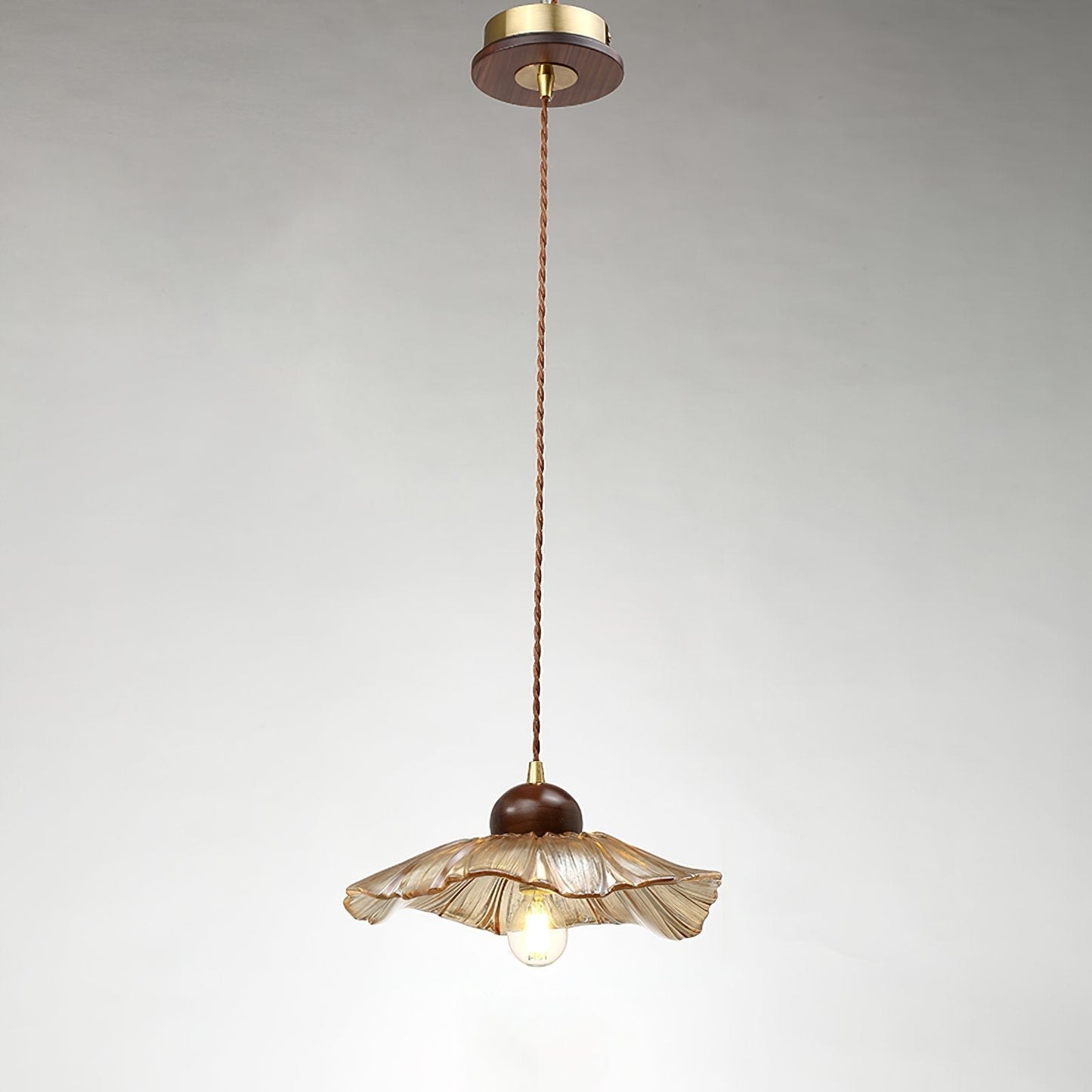 Textured Flower Drop Ceiling Lamp