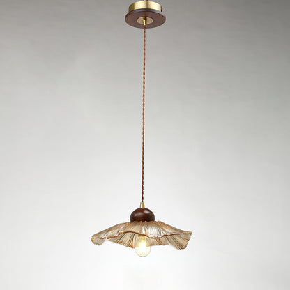 Textured Flower Drop Ceiling Lamp