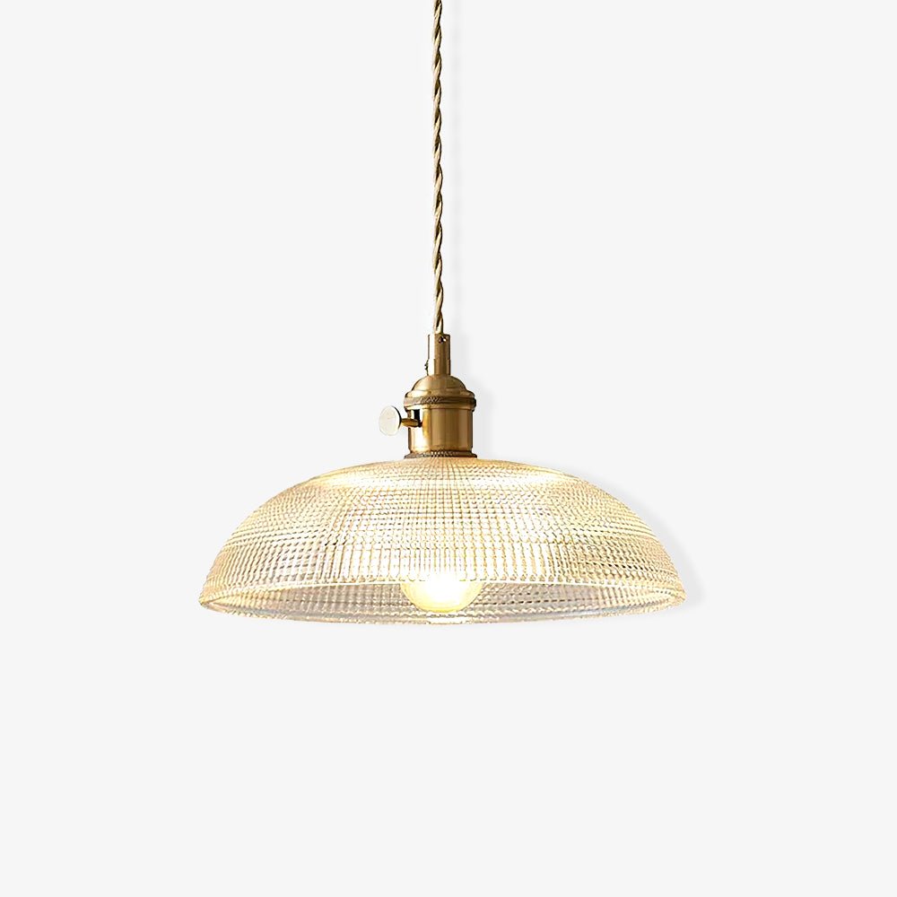 Textured Spiral Hanging Pendant Lamp