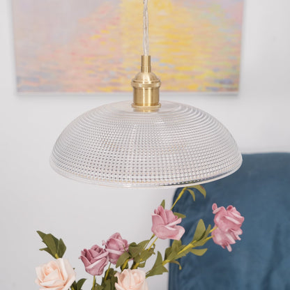 Textured Spiral Hanging Pendant Lamp