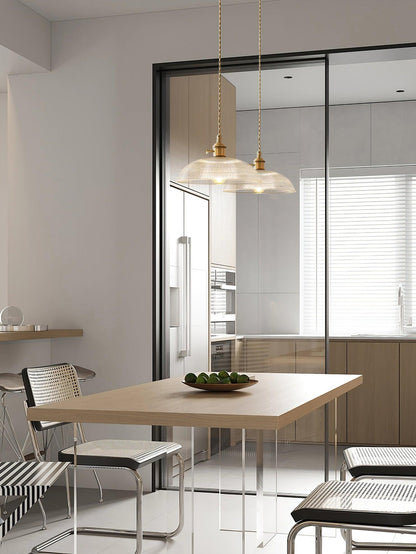 Textured Spiral Hanging Pendant Lamp