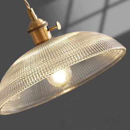 Textured Spiral Hanging Pendant Lamp