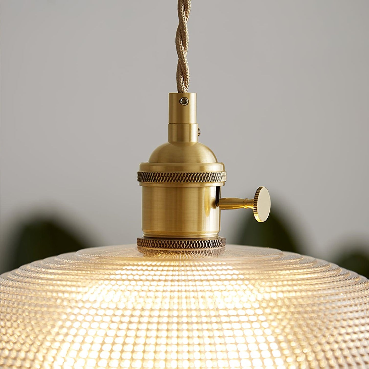 Textured Spiral Hanging Pendant Lamp