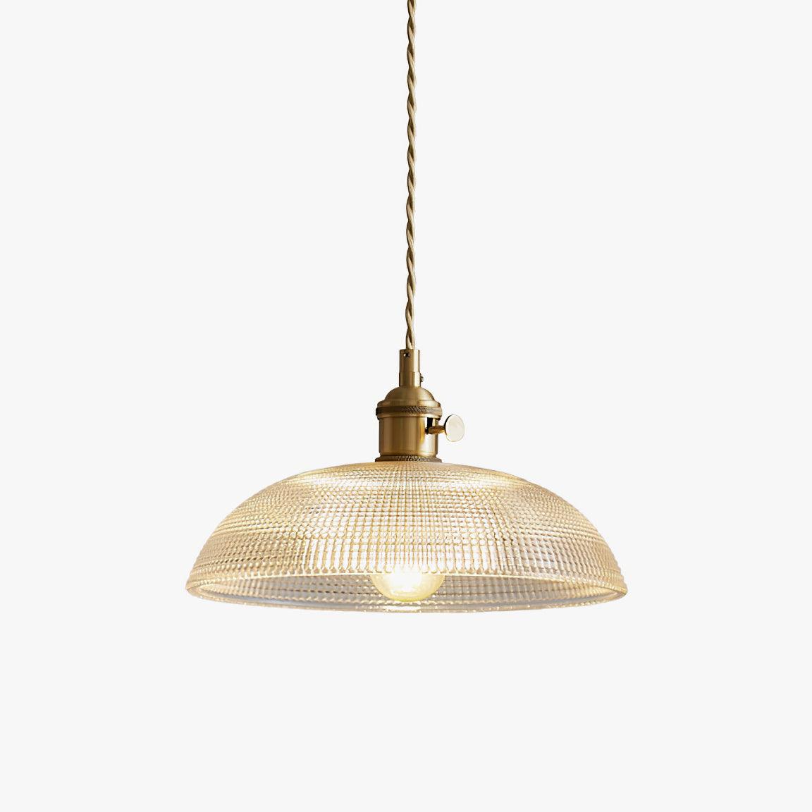 Textured Spiral Hanging Pendant Lamp