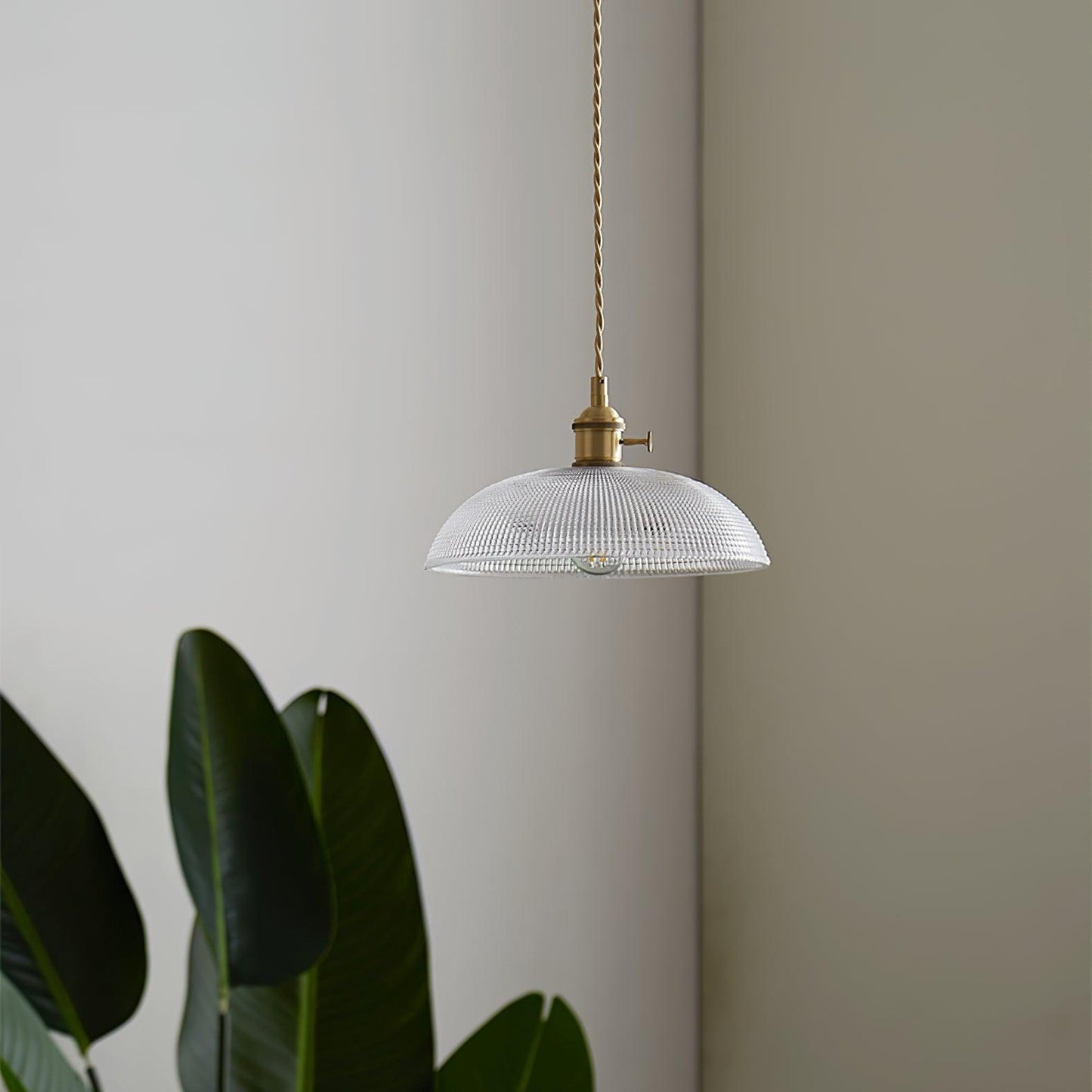Textured Spiral Hanging Pendant Lamp