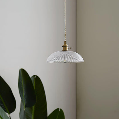 Textured Spiral Hanging Pendant Lamp