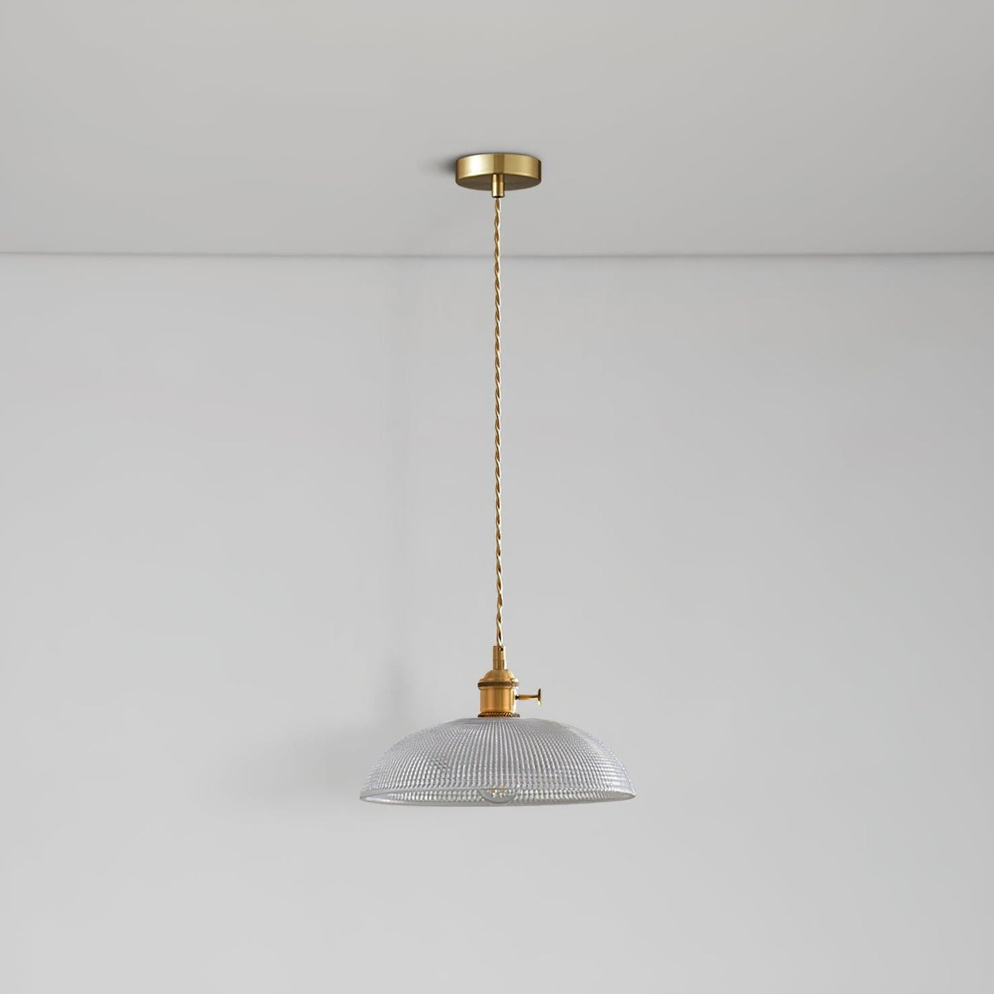 Textured Spiral Hanging Pendant Lamp