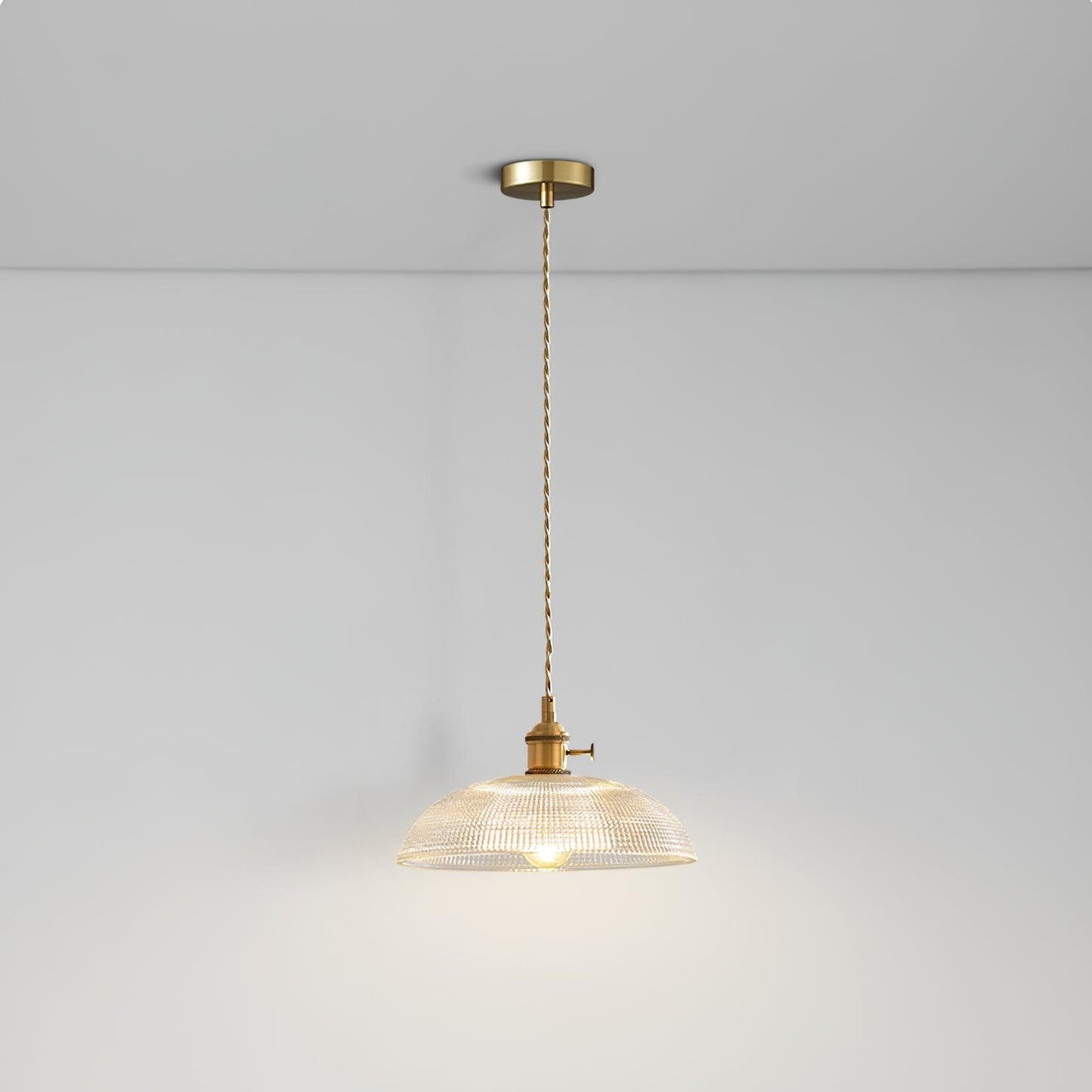 Textured Spiral Hanging Pendant Lamp
