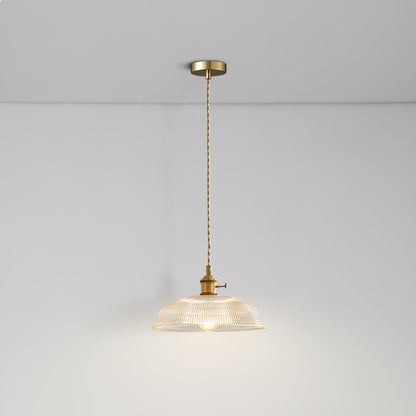 Textured Spiral Hanging Pendant Lamp