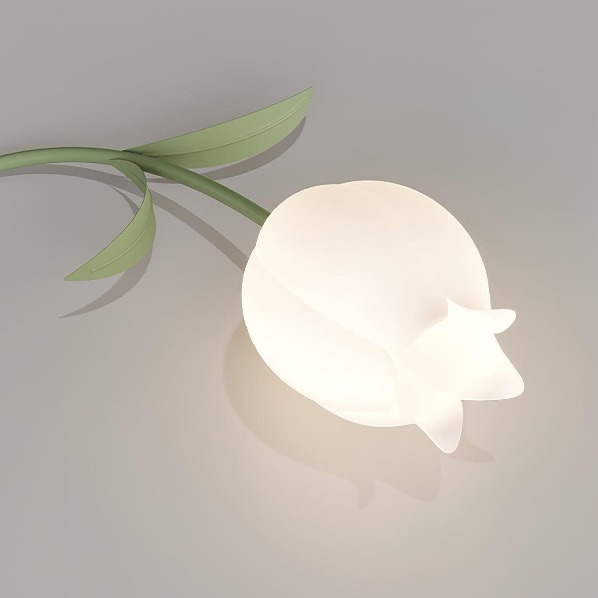 Elegant White Glass Ceiling Lamp Fixture