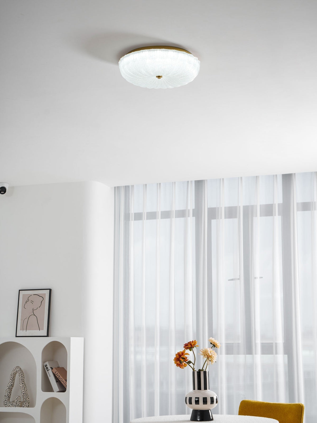 Soft Glass Pendant Light Modern Ceiling Fixture