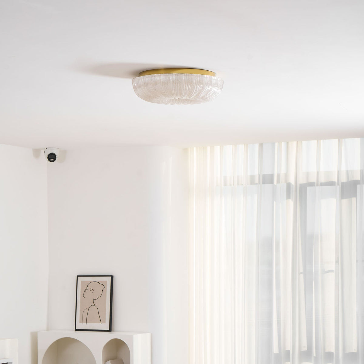 Soft Glass Pendant Light Modern Ceiling Fixture