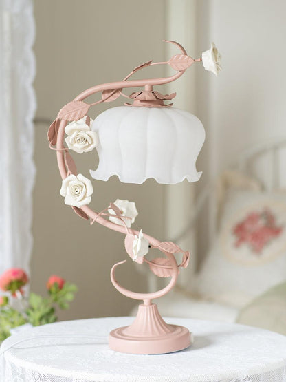 Elegant Glass Adjustable Desk Lamp