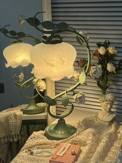 Elegant Glass Adjustable Desk Lamp