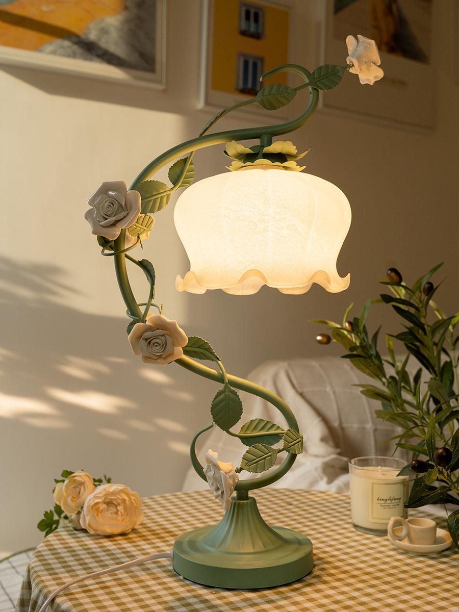 Elegant Glass Adjustable Desk Lamp