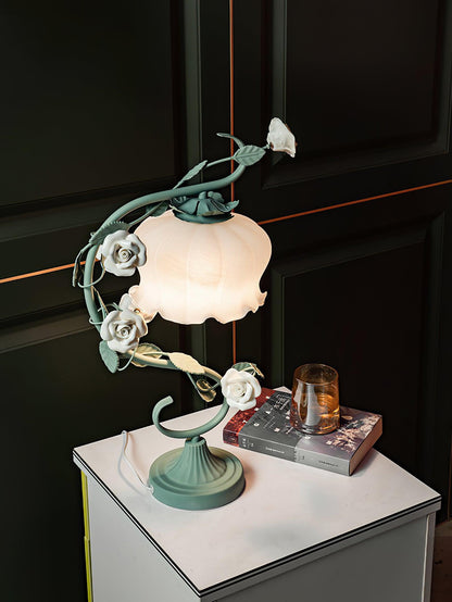Elegant Glass Adjustable Desk Lamp