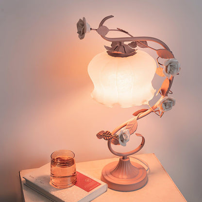 Elegant Glass Adjustable Desk Lamp