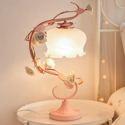 Elegant Glass Adjustable Desk Lamp