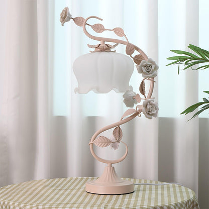 Elegant Glass Adjustable Desk Lamp