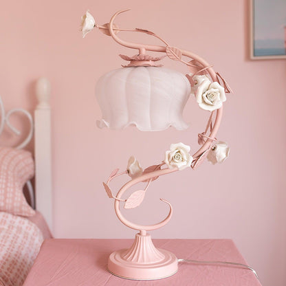 Elegant Glass Adjustable Desk Lamp