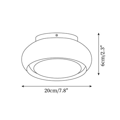 Soft LED Ceiling Light Fixture 12W Warm White