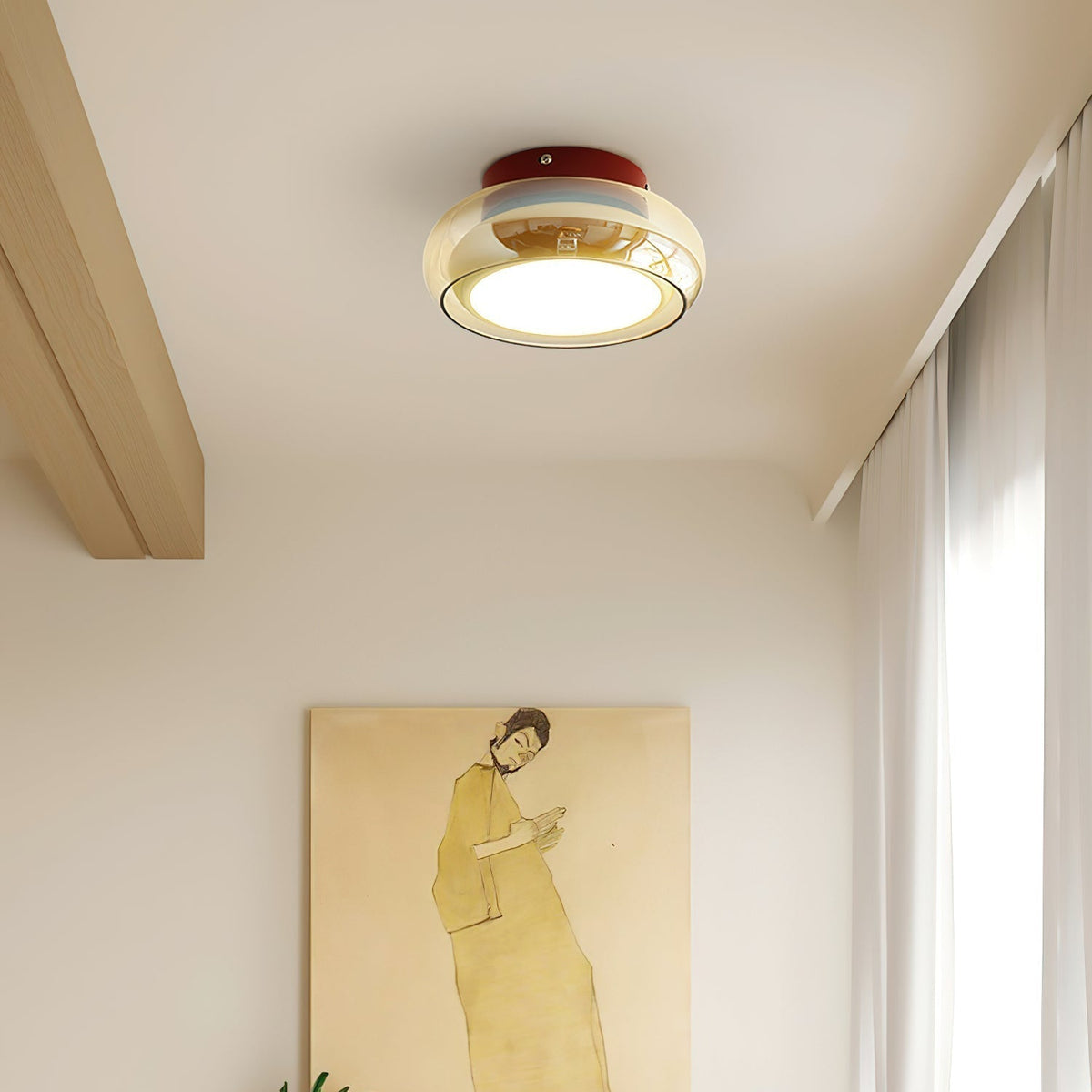 Soft LED Ceiling Light Fixture 12W Warm White