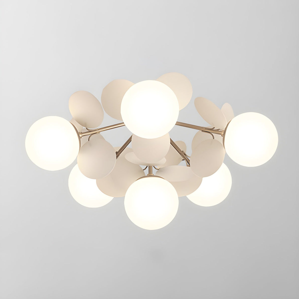 Colorful Round Pendant Lamp Metal Acrylic Ceiling Light