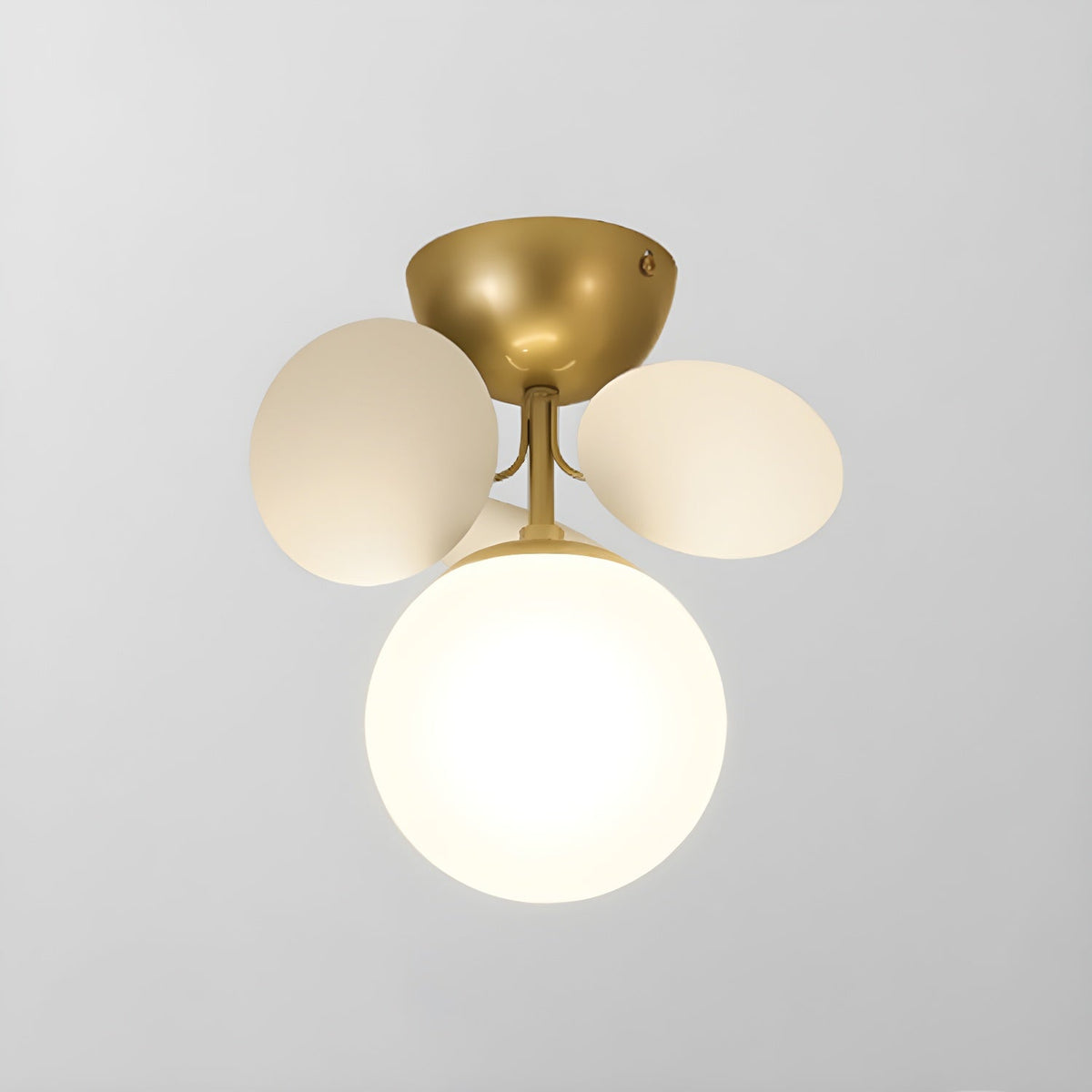 Colorful Round Pendant Lamp Metal Acrylic Ceiling Light