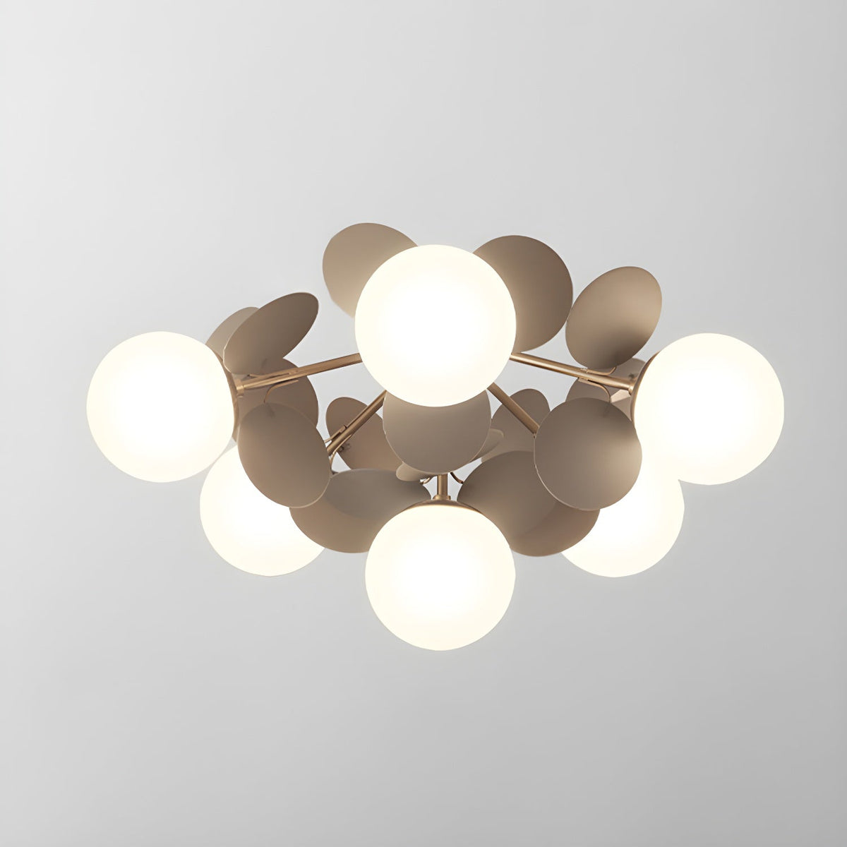 Colorful Round Pendant Lamp Metal Acrylic Ceiling Light