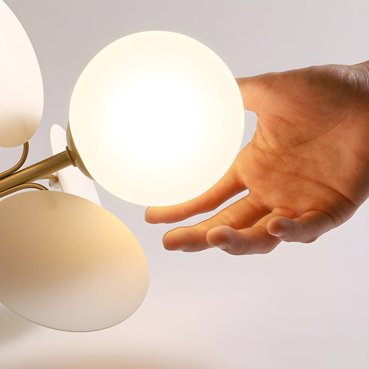 Colorful Round Pendant Lamp Metal Acrylic Ceiling Light