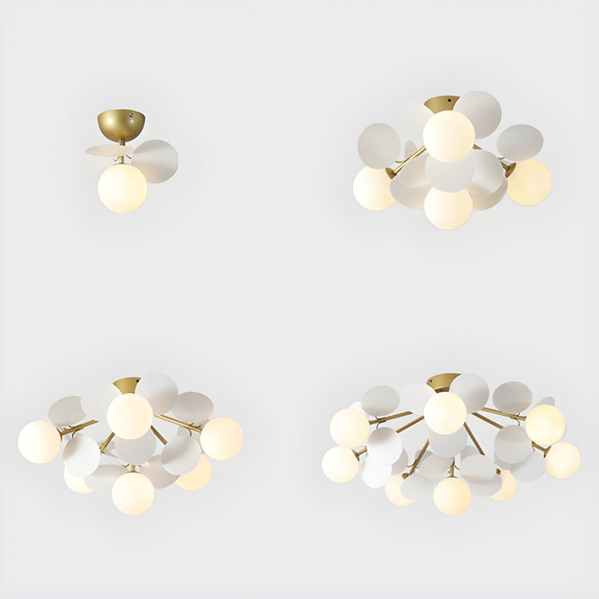 Colorful Round Pendant Lamp Metal Acrylic Ceiling Light