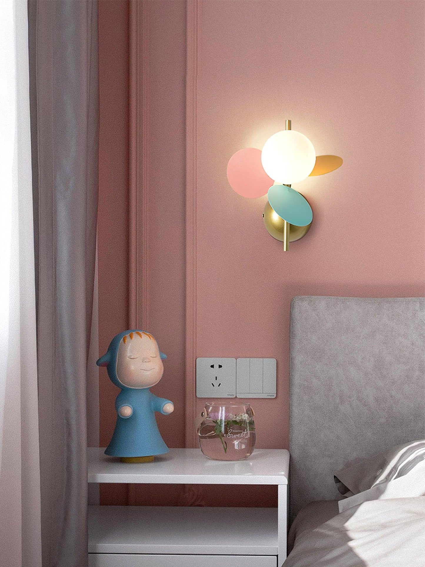 Circular Glass Wall Light