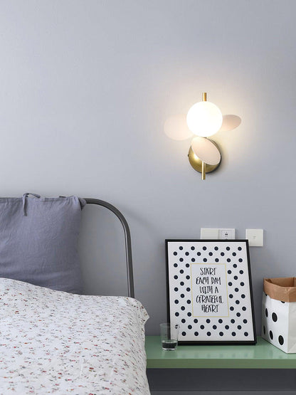Circular Glass Wall Light