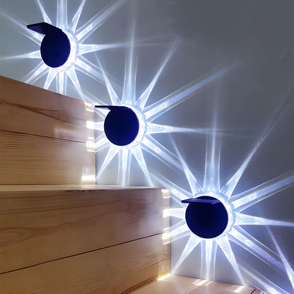 Outdoor Solar Powered Wall Lamp with Remote Control
