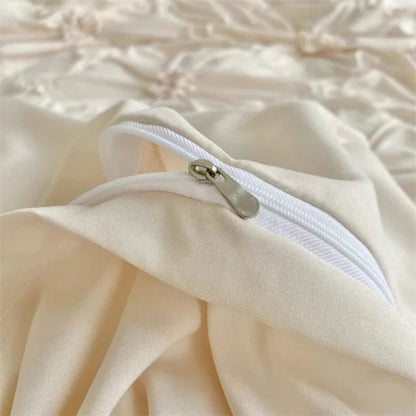 Beautiful Floral Ruffled Bedding Set