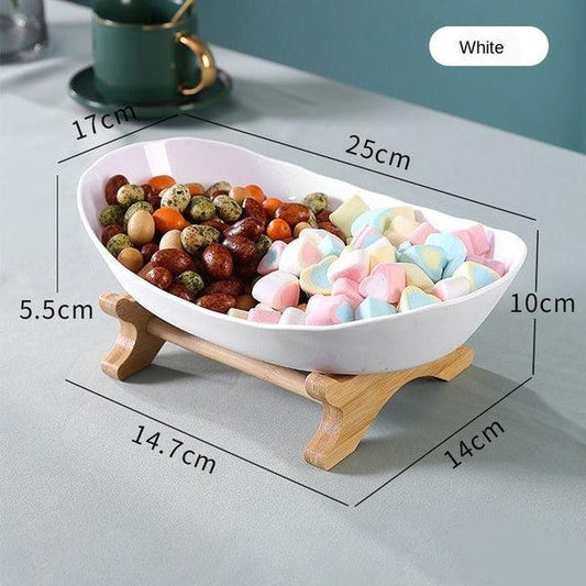 Traditional Wooden Plate Display Rack - Cofik