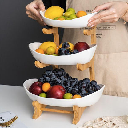 Traditional Wooden Plate Display Rack