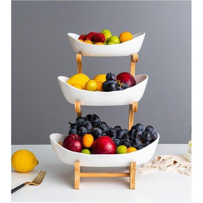 Traditional Wooden Plate Display Rack