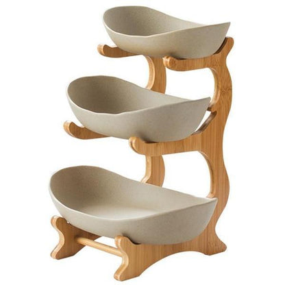 Traditional Wooden Plate Display Rack