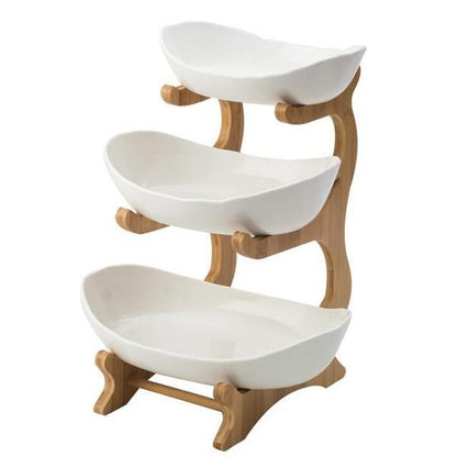 Traditional Wooden Plate Display Rack