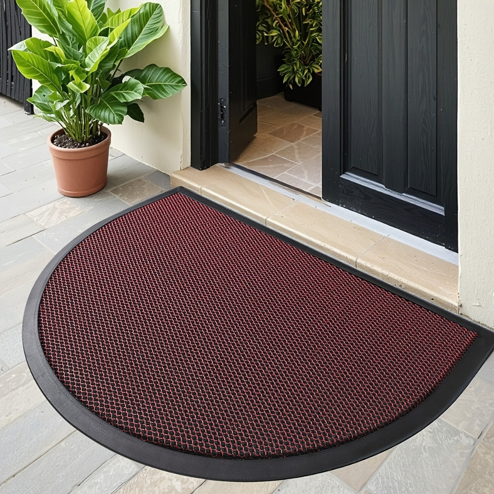 Waterproof Half Round Door Mat for Entrance