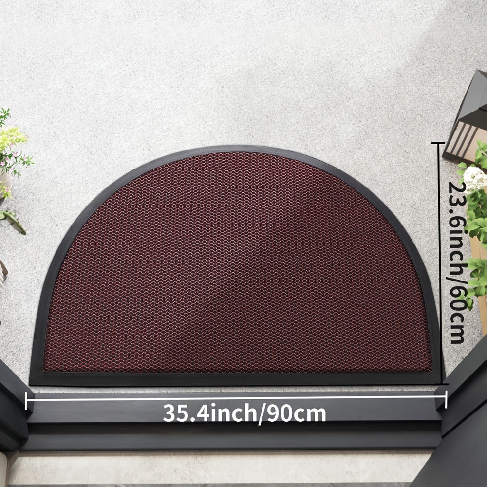Waterproof Half Round Door Mat for Entrance